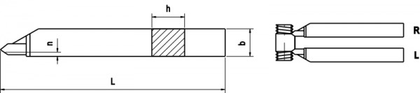 ISO 12 R/L NNGc-r DIN 282